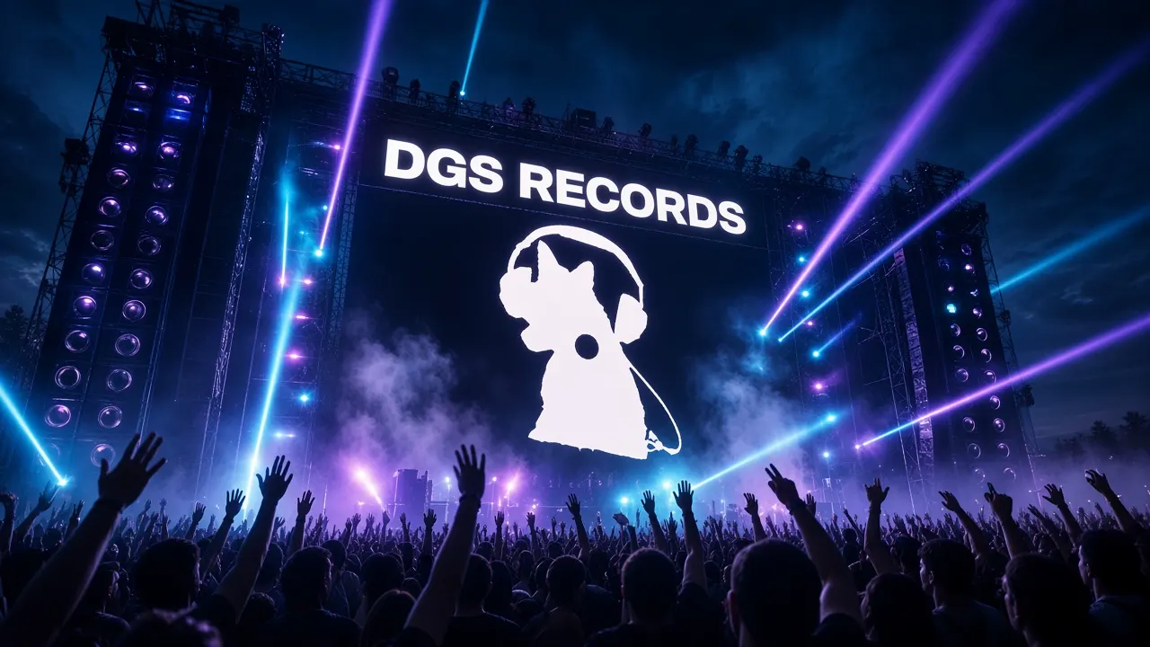 Crowd looking up at DGS stage